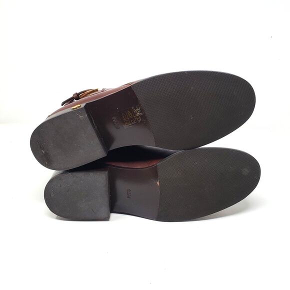 Tory Burch Brooke Ankle Bootie Boots Calf Leather Perfect Brown 52660 Size 6.5 M - Picture 8 of 11